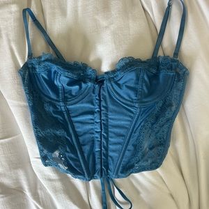 Urban Outfitters / Out From Under Blue Corset Top